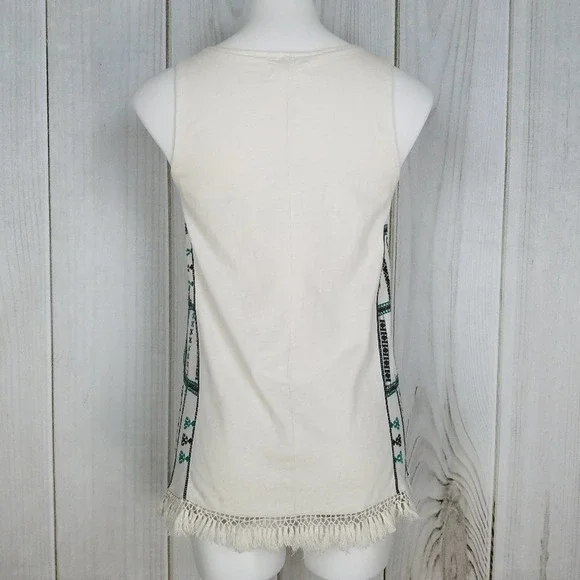 Madewell White Boho Embroidery Tank Top - Picture 2 of 10